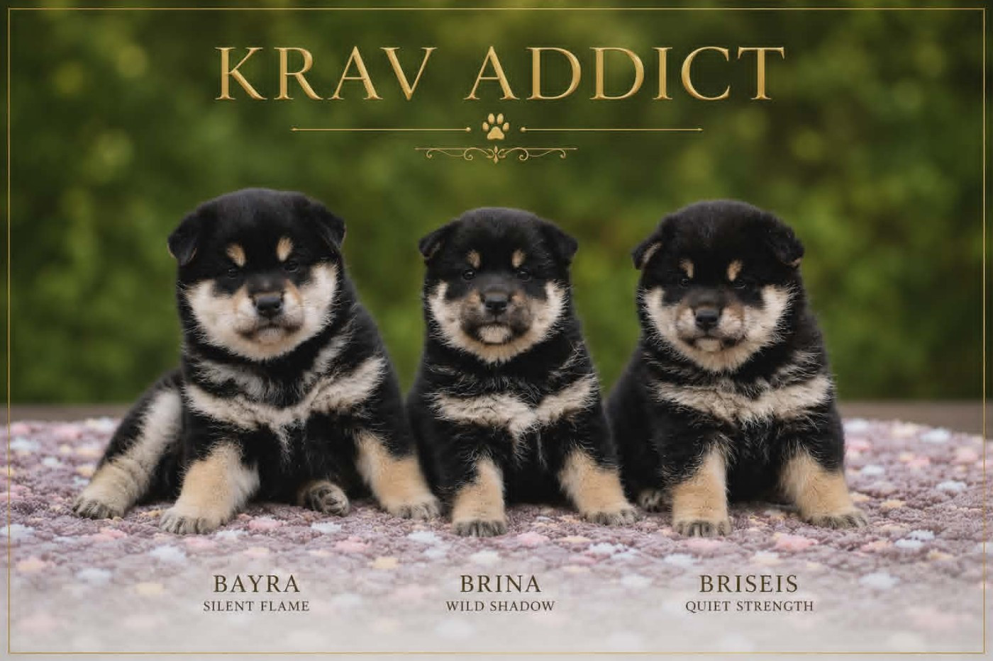 Krav Addict - Shiba - Portée née le 27/04/2026